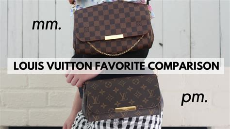 lv favorite pm size in cm|louis vuitton mm vs pm mm.